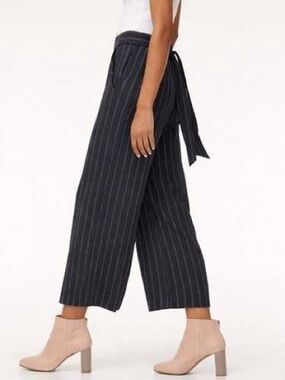 Wilfred Pinstripe Cropped Wide-Leg Pants
